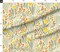 Art Nouveau Garden Sage Green Yellow Abstract Flowers Large Scale Botanical Garden Custom Printed Fabric by Spoonflower Various Fabrics by the Yard or Fat Quarter